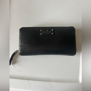Kate Spade Black Textured Wallet